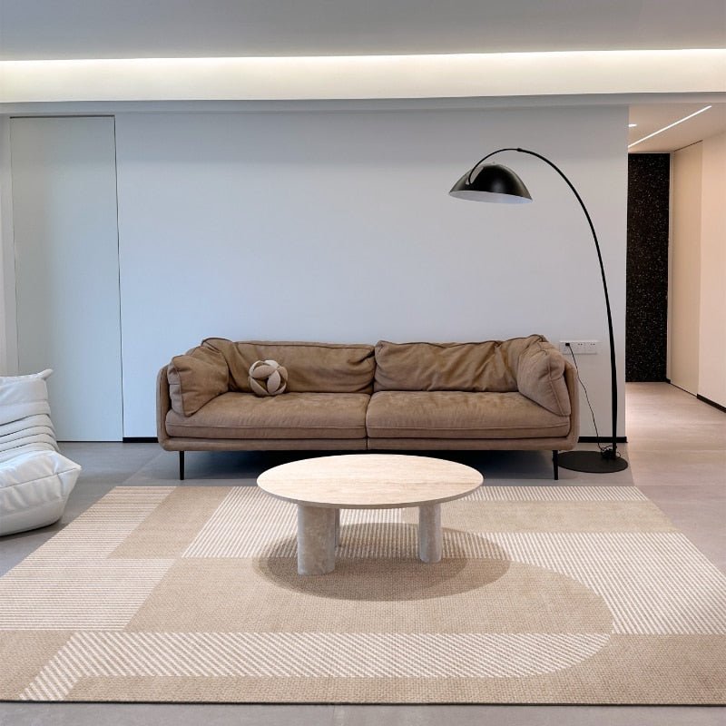 Minimal Living Room Soft Plush Carpet - The House Of BLOC