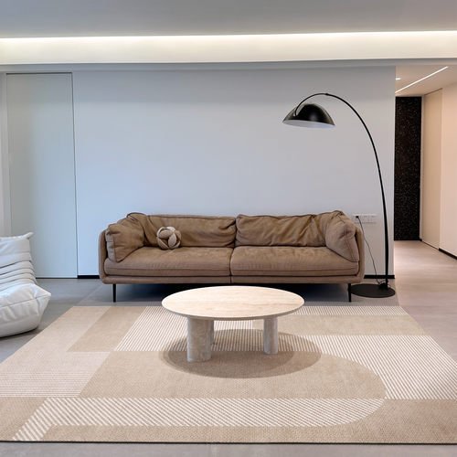 Minimal Living Room Soft Plush Carpet - The House Of BLOC