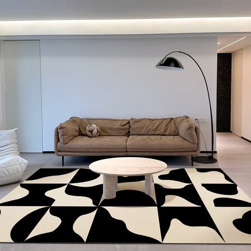 Minimal Living Room Soft Plush Carpet - The House Of BLOC