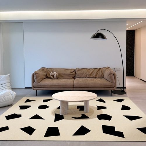 Minimal Living Room Soft Plush Carpet - The House Of BLOC