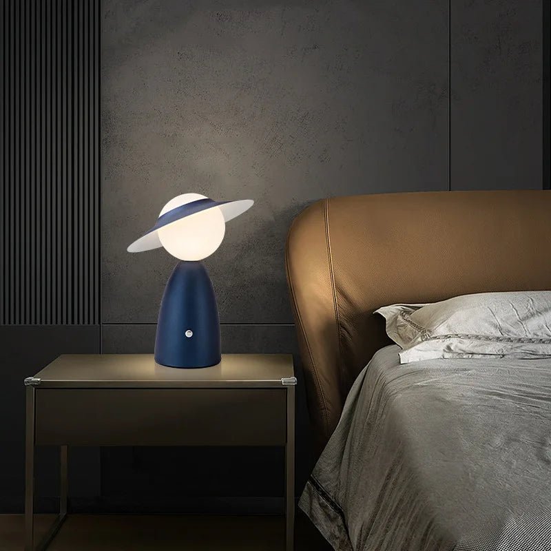 Minimal Saucer Style Rechargeable Table Lamp - The House Of BLOC