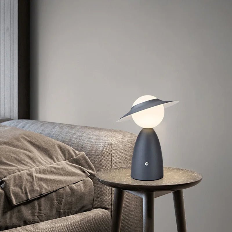 Minimal Saucer Style Rechargeable Table Lamp - The House Of BLOC