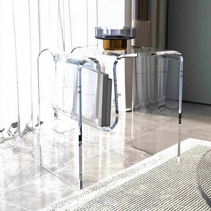 Minimal Transparent Acrylic Coffee Side Table - The House Of BLOC