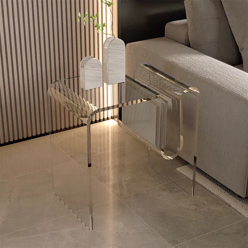 Minimal Transparent Acrylic Coffee Side Table - The House Of BLOC