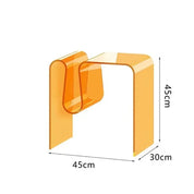 Minimal Transparent Acrylic Coffee Side Table - The House Of BLOC