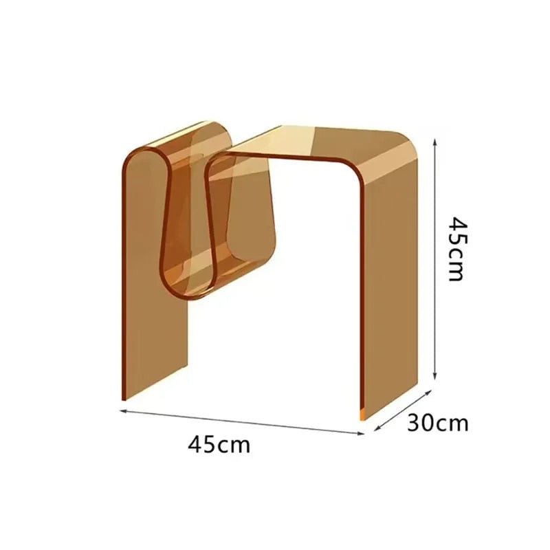 Minimal Transparent Acrylic Coffee Side Table - The House Of BLOC