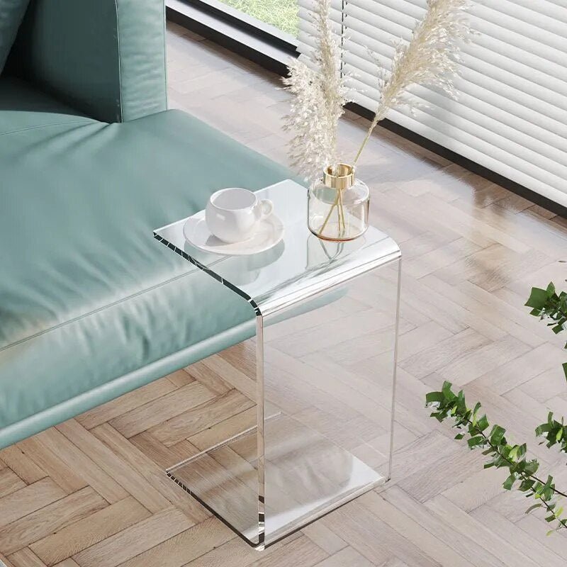 Minimal Transparent Acrylic Side Table - The House Of BLOC