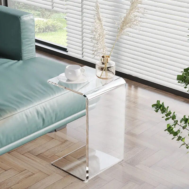 Minimal Transparent Acrylic Side Table - The House Of BLOC