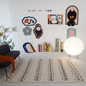 Minimalist Abstract Living Room Carpet - The House Of BLOC