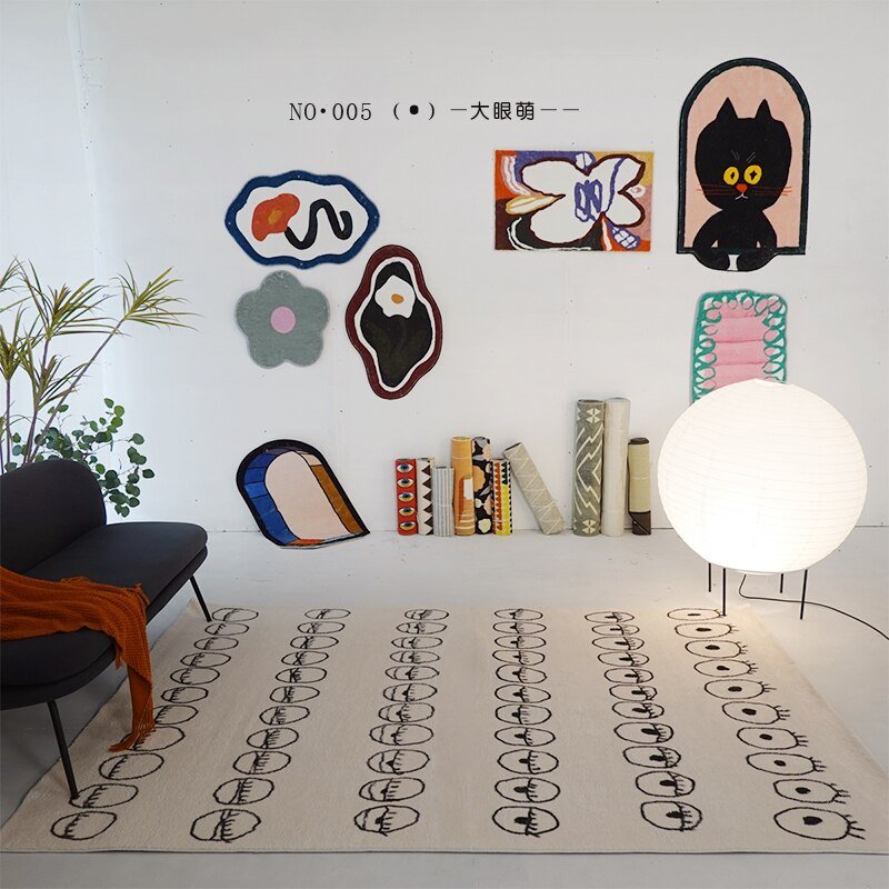 Minimalist Abstract Living Room Carpet - The House Of BLOC