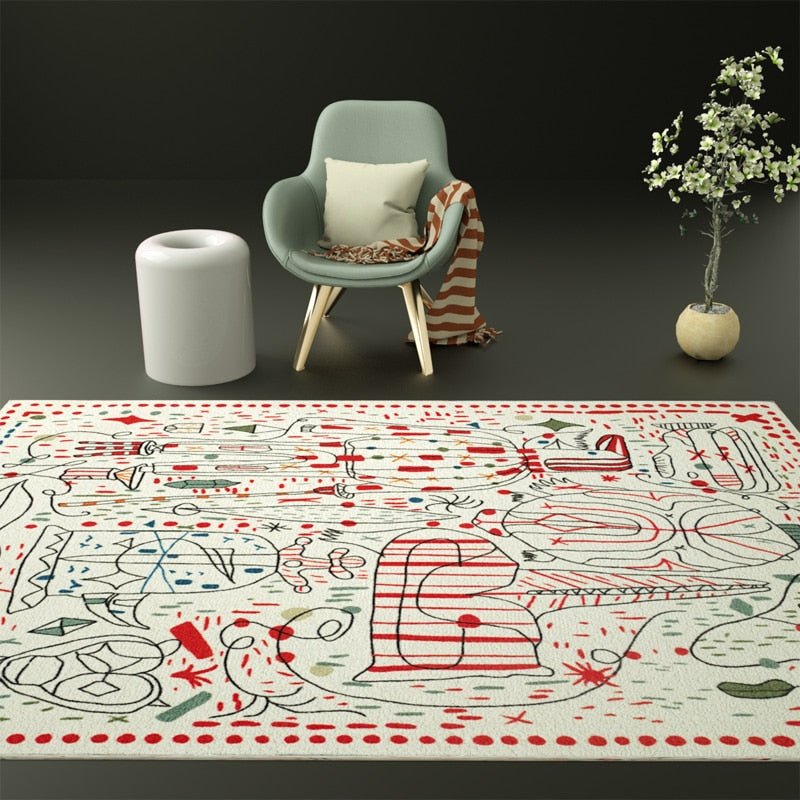 Minimalist Abstract Living Room Carpet - The House Of BLOC