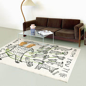 Minimalist Abstract Living Room Carpet - The House Of BLOC