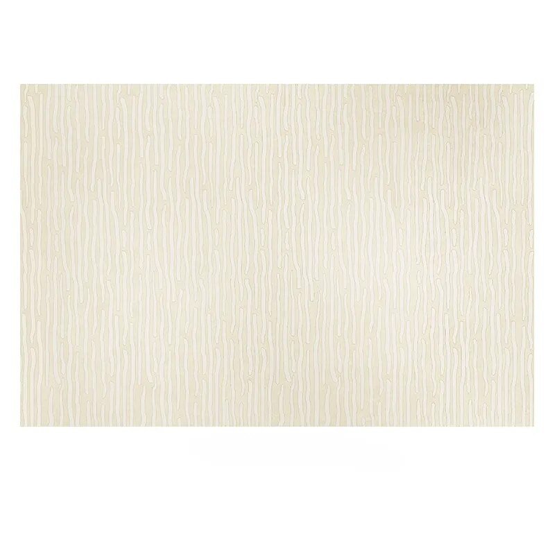 Minimalist Beige Striped Living Room Rug - The House Of BLOC