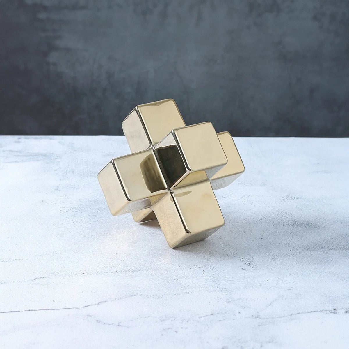 Minimalist Ceramic Cross Decoration - The House Of BLOC