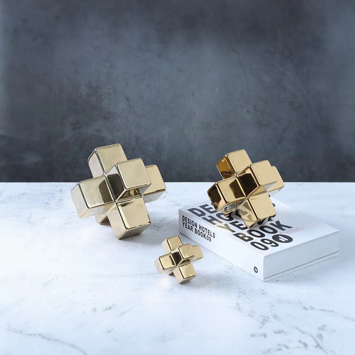 Minimalist Ceramic Cross Decoration - The House Of BLOC