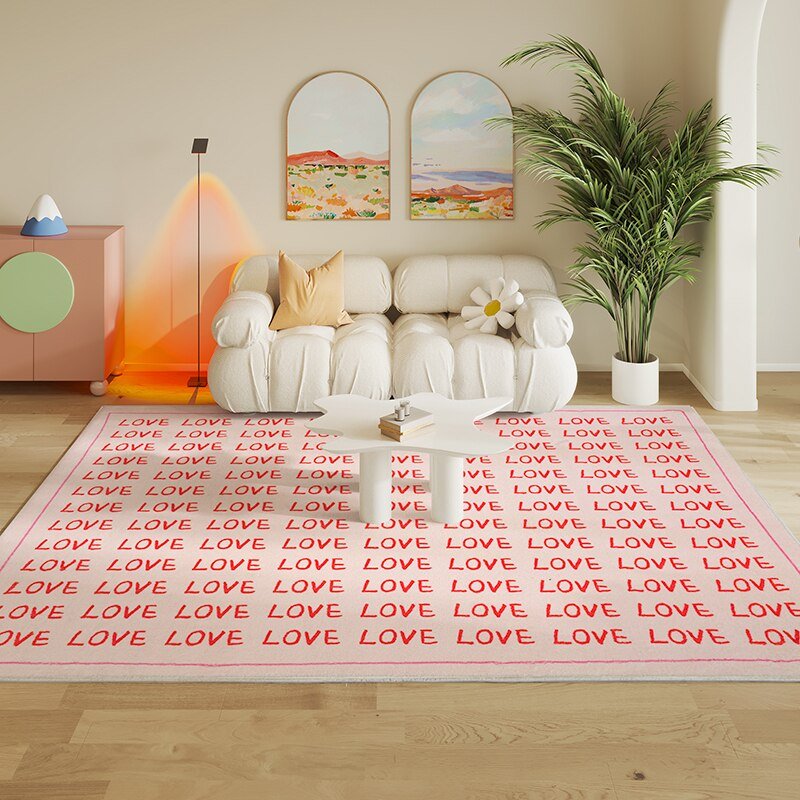 Minimalist Luxury Living Room Printed Rug - The House Of BLOC