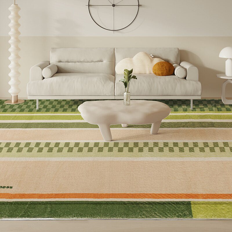 Minimalist Luxury Living Room Printed Rug - The House Of BLOC