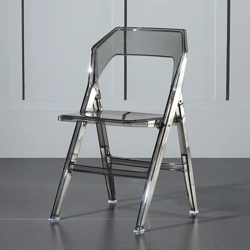 Minimalist Transparent Folding Dining Chairs - The House Of BLOC