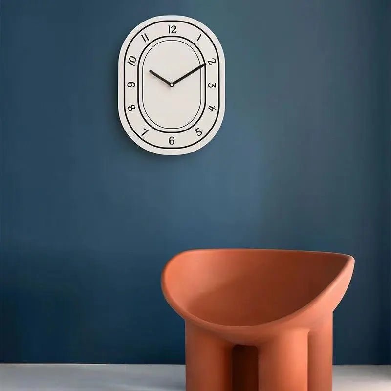 Minimalist White Art Design Wall Clock