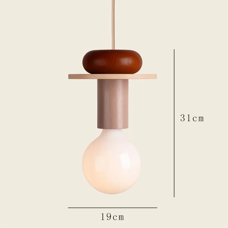 Minimalist Wood Effect LED Pendant Light - The House Of BLOC