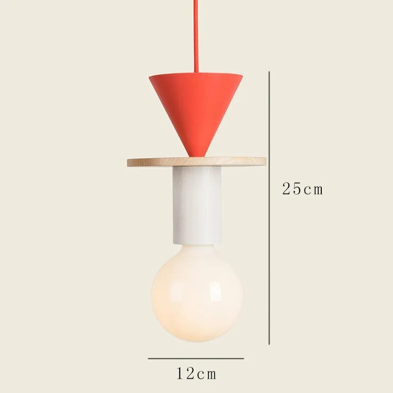 Minimalist Wood Effect LED Pendant Light - The House Of BLOC