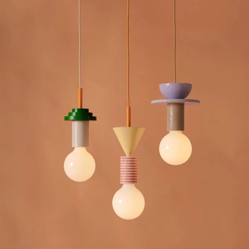 Minimalist Wood Effect LED Pendant Light - The House Of BLOC