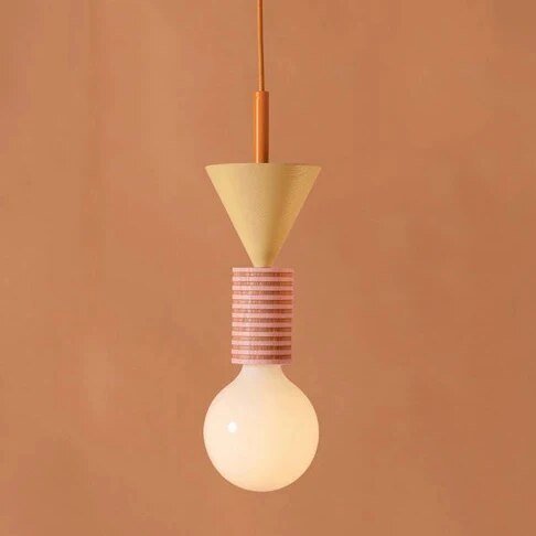 Minimalist Wood Effect LED Pendant Light - The House Of BLOC