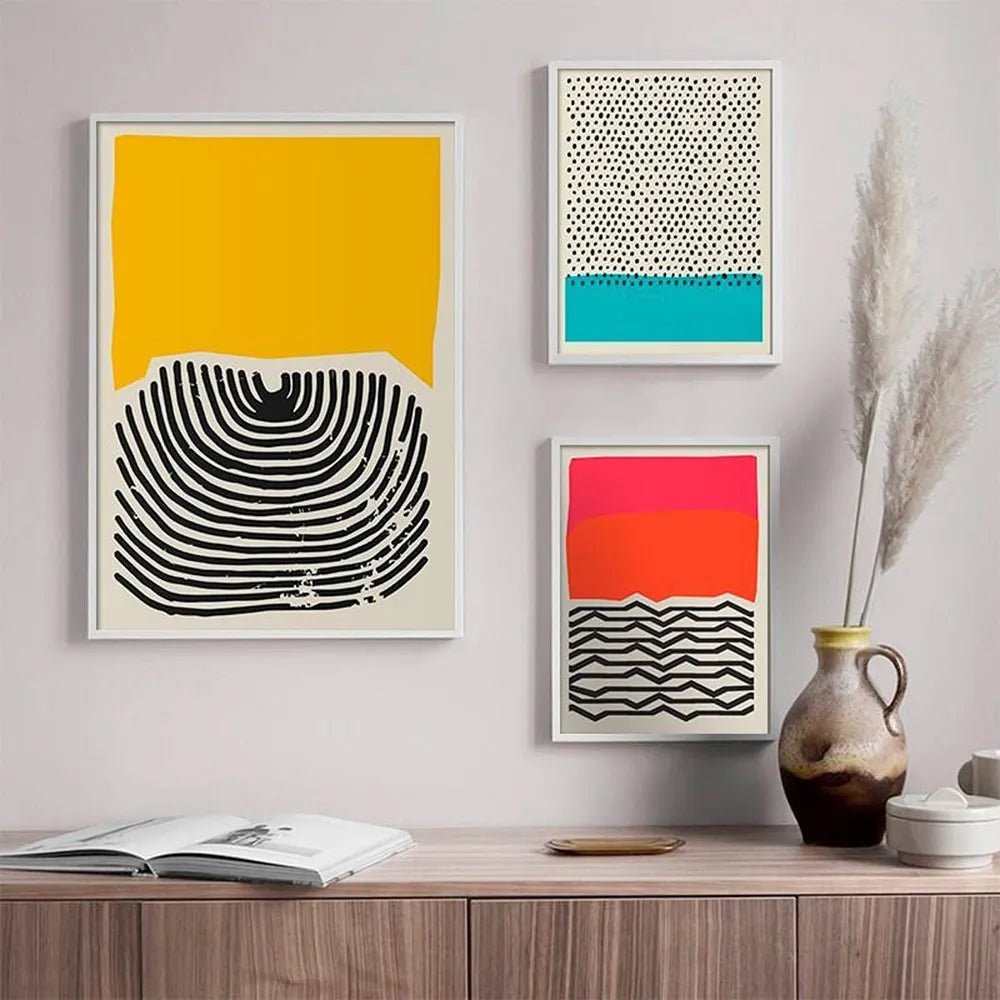 Modern Abstract Canvas Wall Art Poster - The House Of BLOC