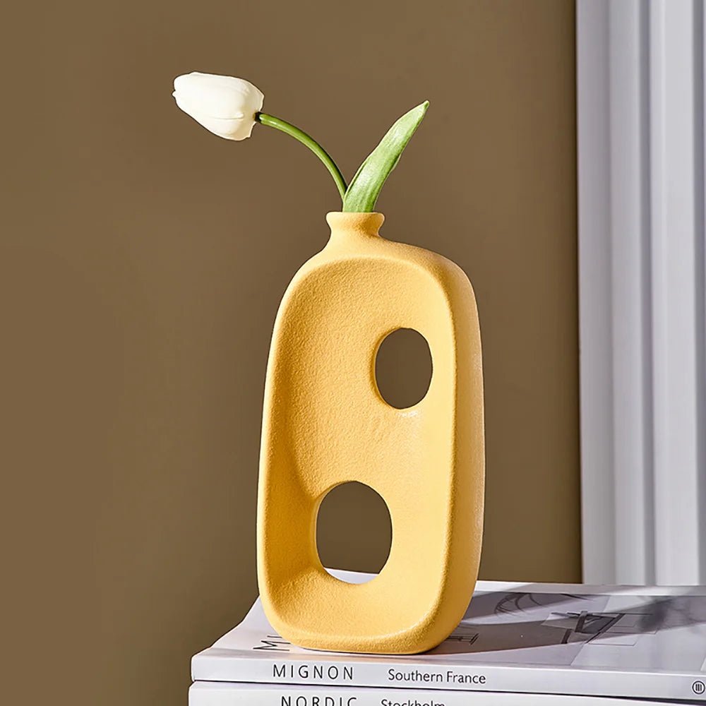 Modern Abstract Hollow Design Vase - The House Of BLOC
