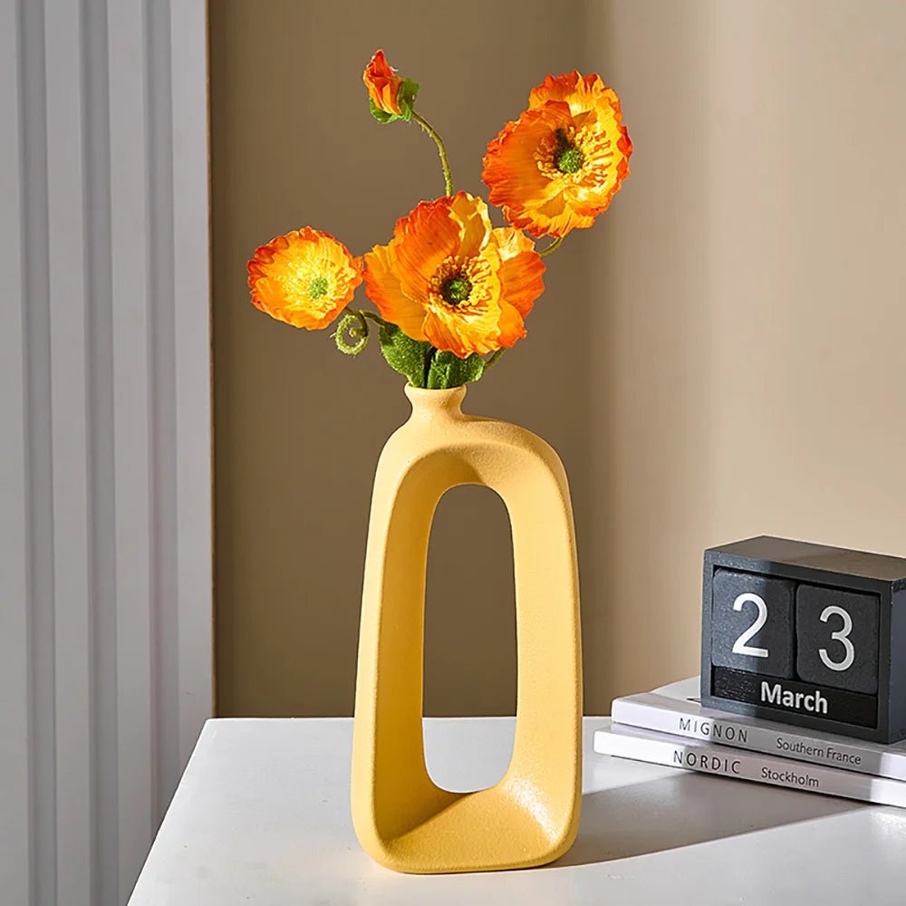 Modern Abstract Hollow Design Vase - The House Of BLOC