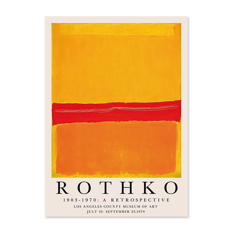 Modern Abstract Rothko Wall Art Posters - The House Of BLOC