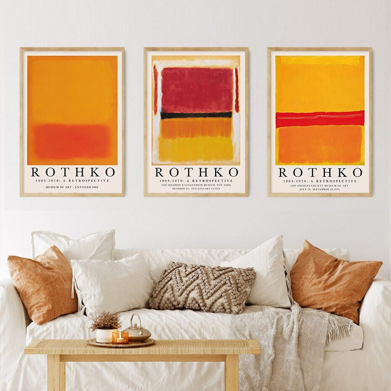 Modern Abstract Rothko Wall Art Posters - The House Of BLOC