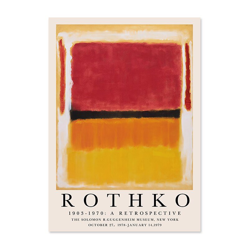 Modern Abstract Rothko Wall Art Posters - The House Of BLOC