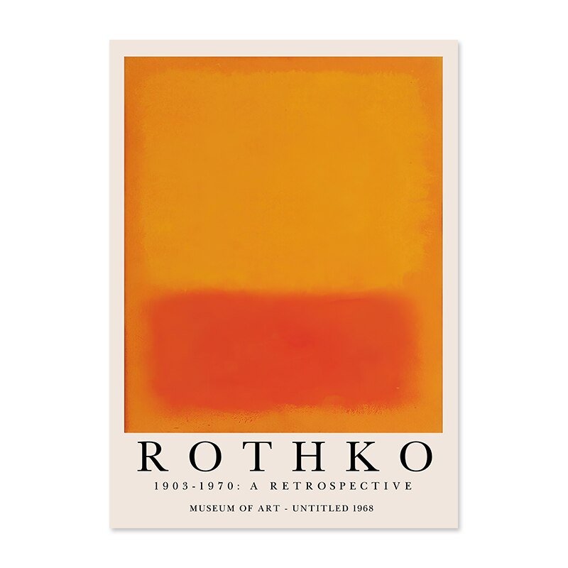 Modern Abstract Rothko Wall Art Posters - The House Of BLOC