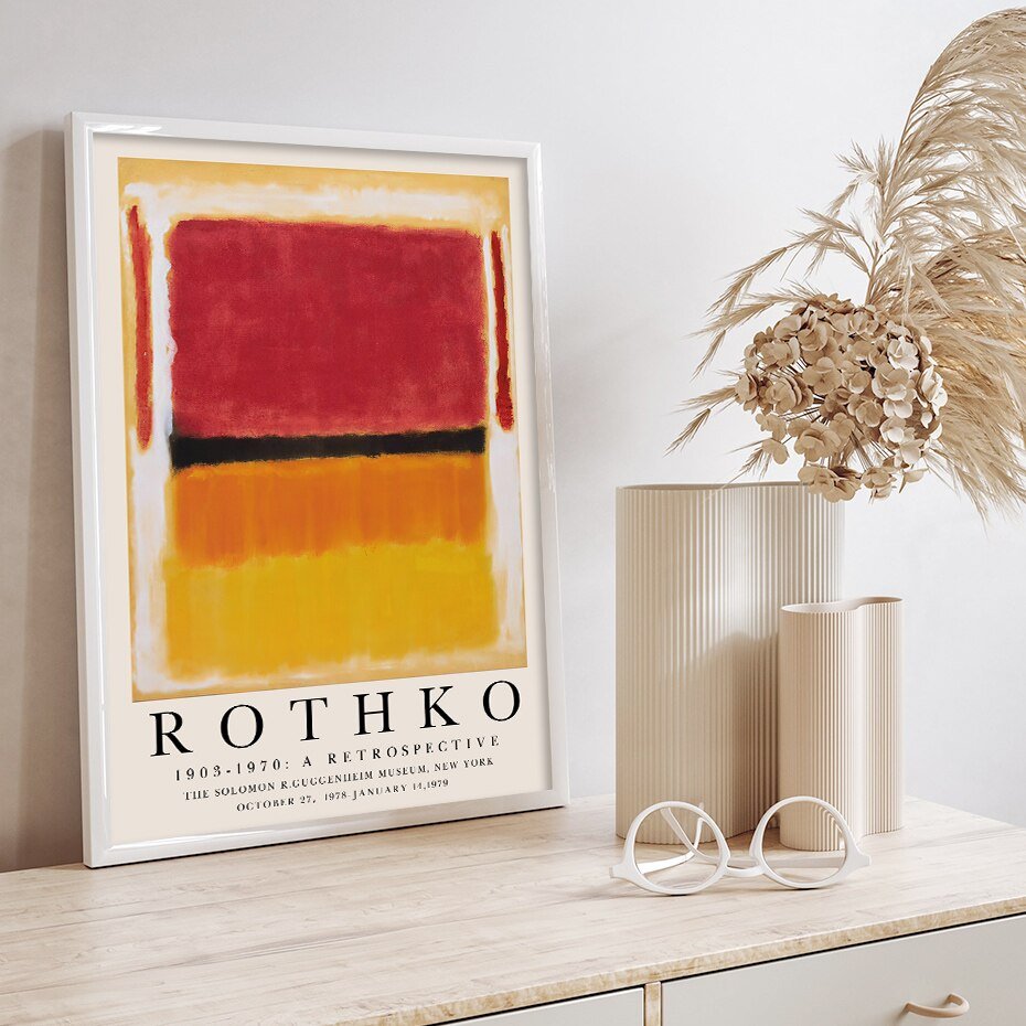 Modern Abstract Rothko Wall Art Posters - The House Of BLOC