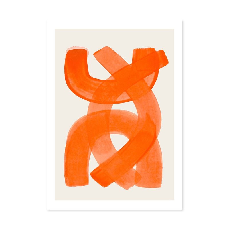 Modern Abstract Watercolour Wall Art Canvas Poster - The House Of BLOC