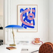 Modern Abstract Watercolour Wall Art Canvas Poster - The House Of BLOC
