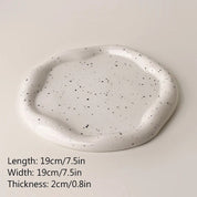 Modern Ceramic & Silver Plated Ink Dot Tray - The House Of BLOC