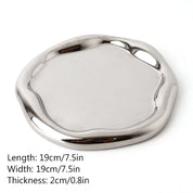 Modern Ceramic & Silver Plated Ink Dot Tray - The House Of BLOC