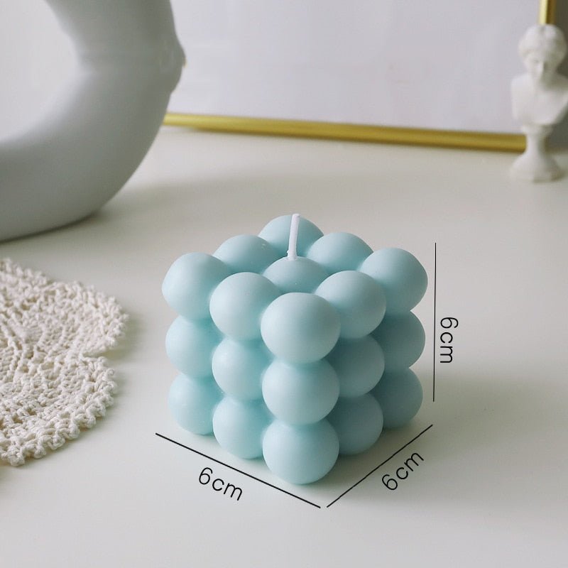 Modern Cube Bubble Decorative Candle - The House Of BLOC