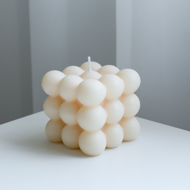 Modern Cube Bubble Decorative Candle - The House Of BLOC