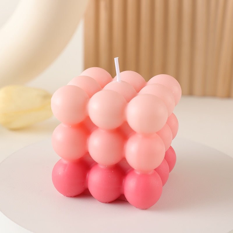 Modern Cube Bubble Decorative Candle - The House Of BLOC