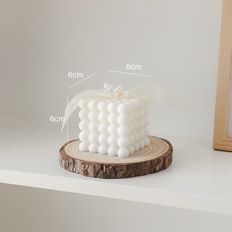 Modern Cube Bubble Decorative Candle - The House Of BLOC