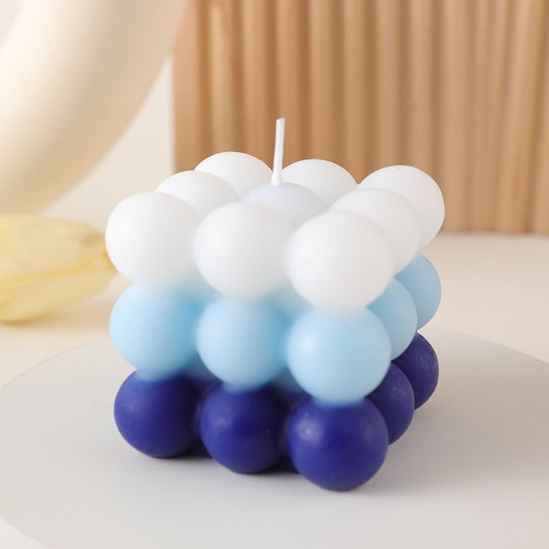 Modern Cube Bubble Decorative Candle - The House Of BLOC