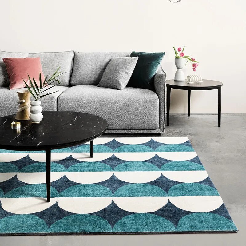 Modern Geometric Living Room Carpet - The House Of BLOC