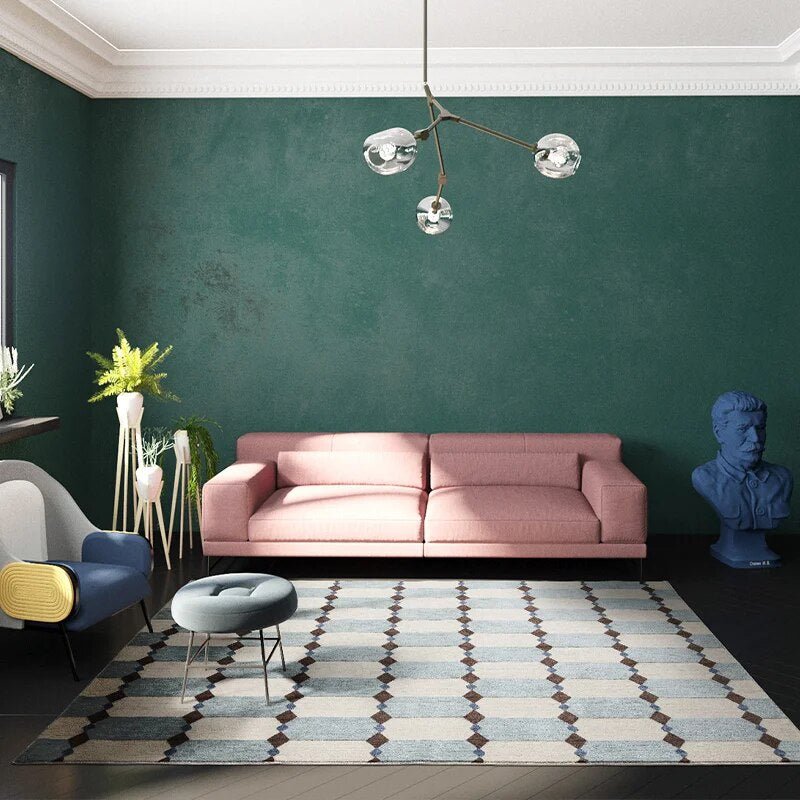 Modern Geometric Living Room Carpet - The House Of BLOC