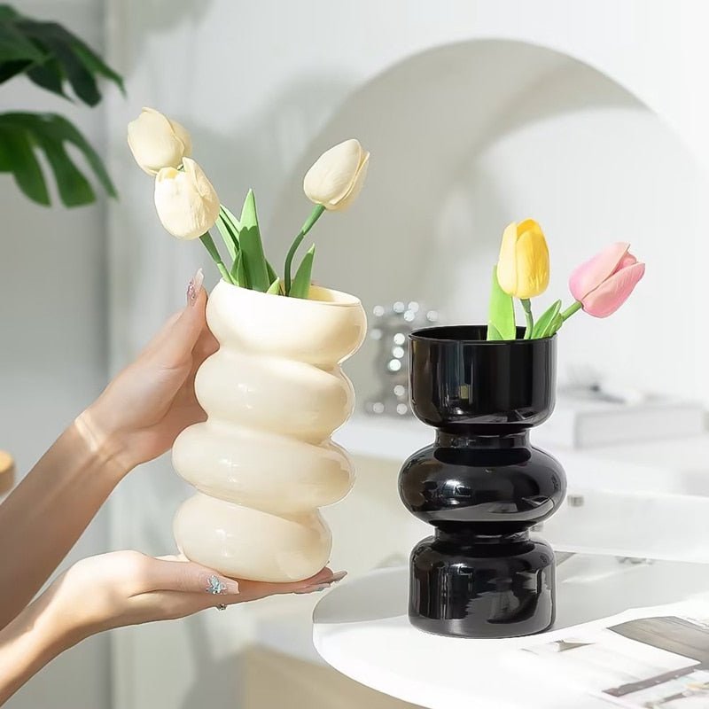 Modern Glass Flower Vase - The House Of BLOC