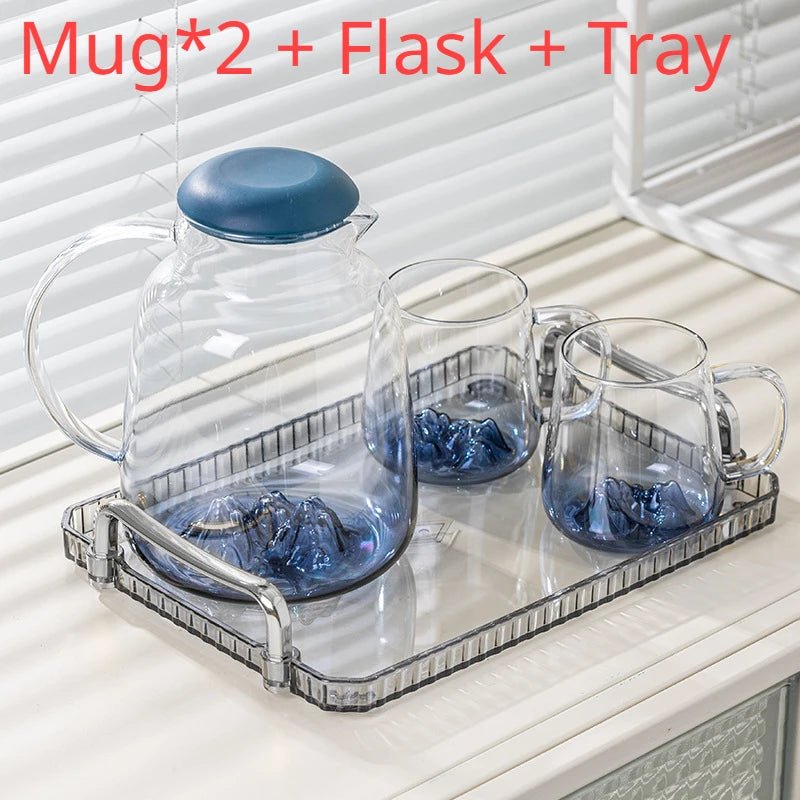 Modern Light Luxury Glass Mug Set - The House Of BLOC
