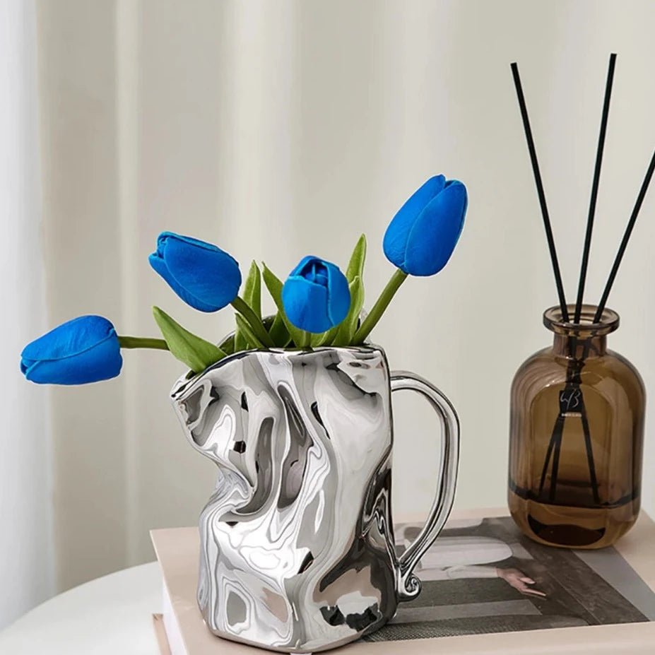 Modern Minimalist Irregular Ceramic Vase - The House Of BLOC