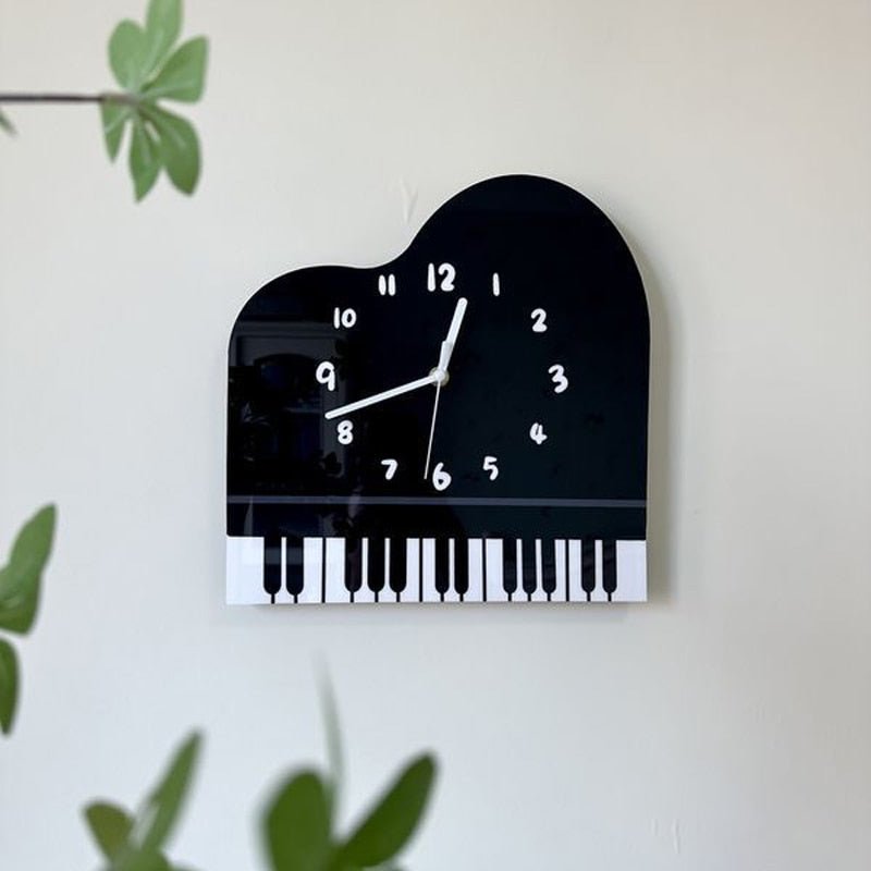 Modern Quartz 'Piano' Wall Clock - The House Of BLOC